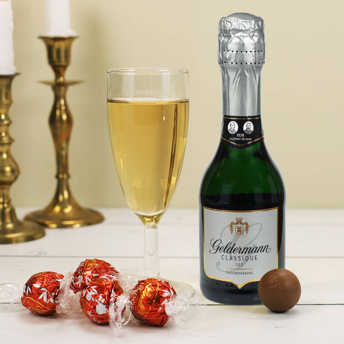 Sekt Geschenkset zum Geburtstag mit Lindt Lindor