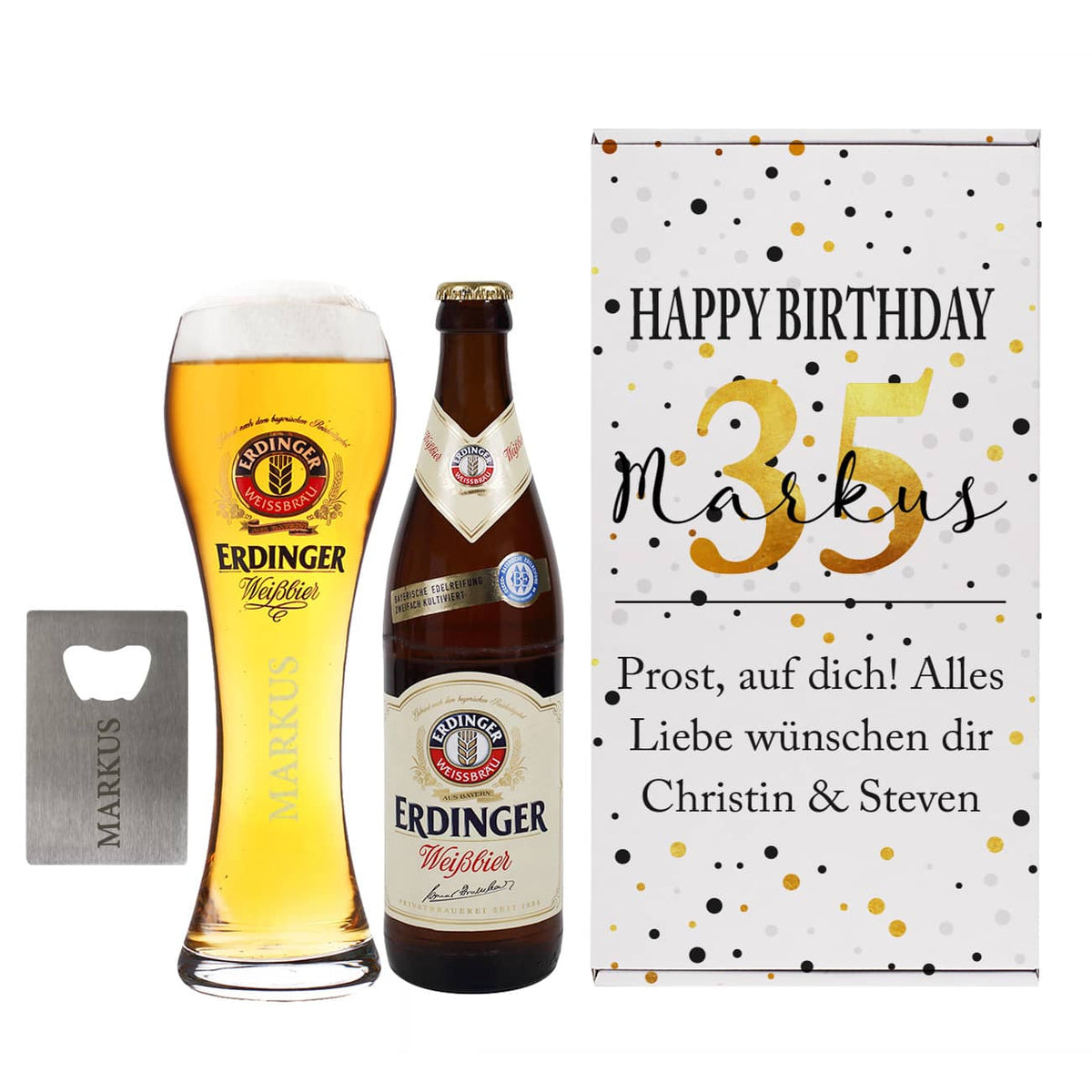 Geschenkset zum Geburtstag für Weizenbier-Fans