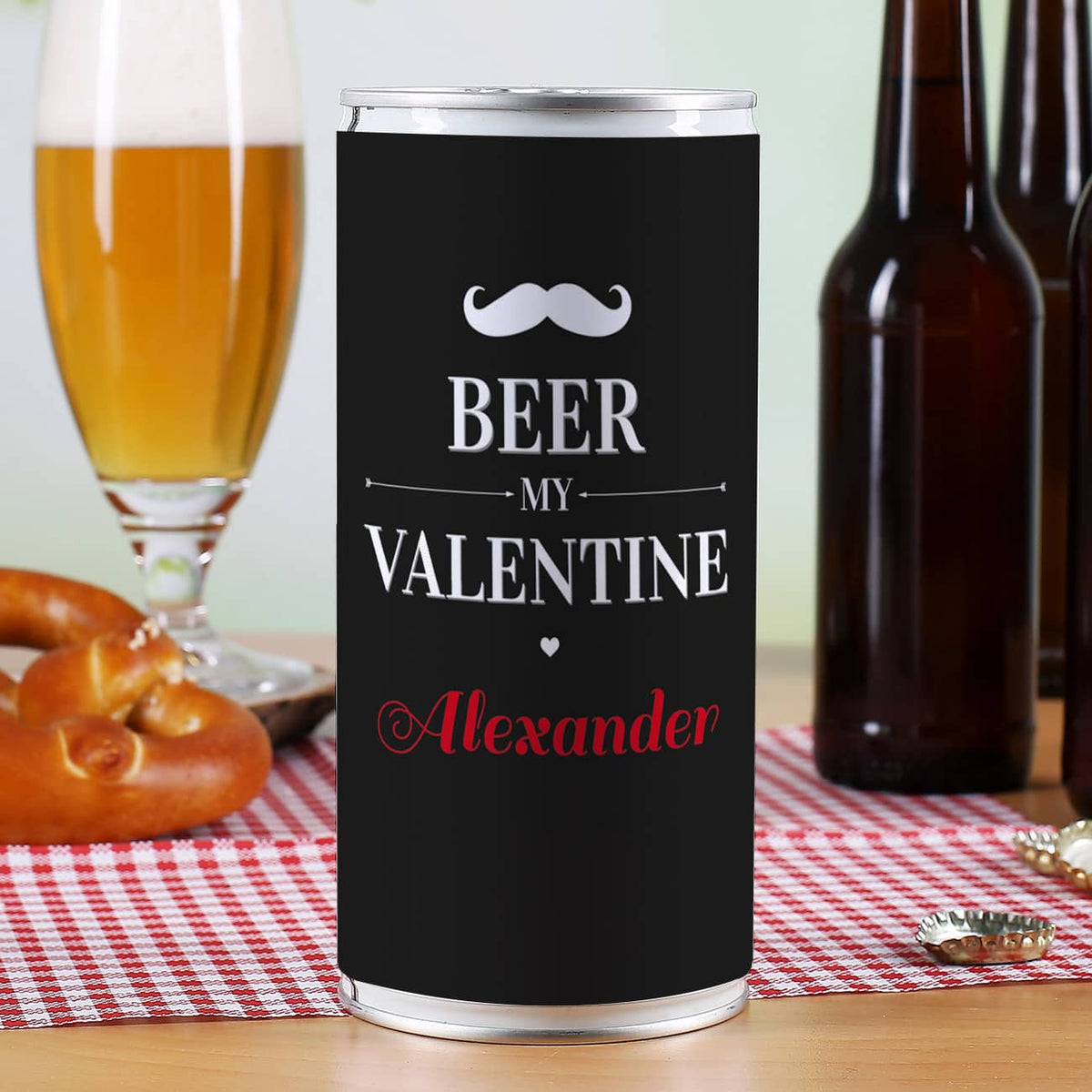 1 Liter Bierdose mit Banderole