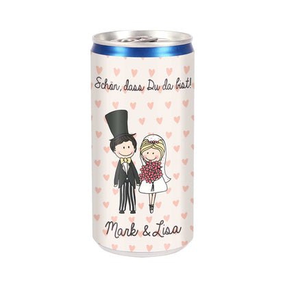 Gastgeschenk zur Hochzeit - City Secco mit persönlichem Etikett