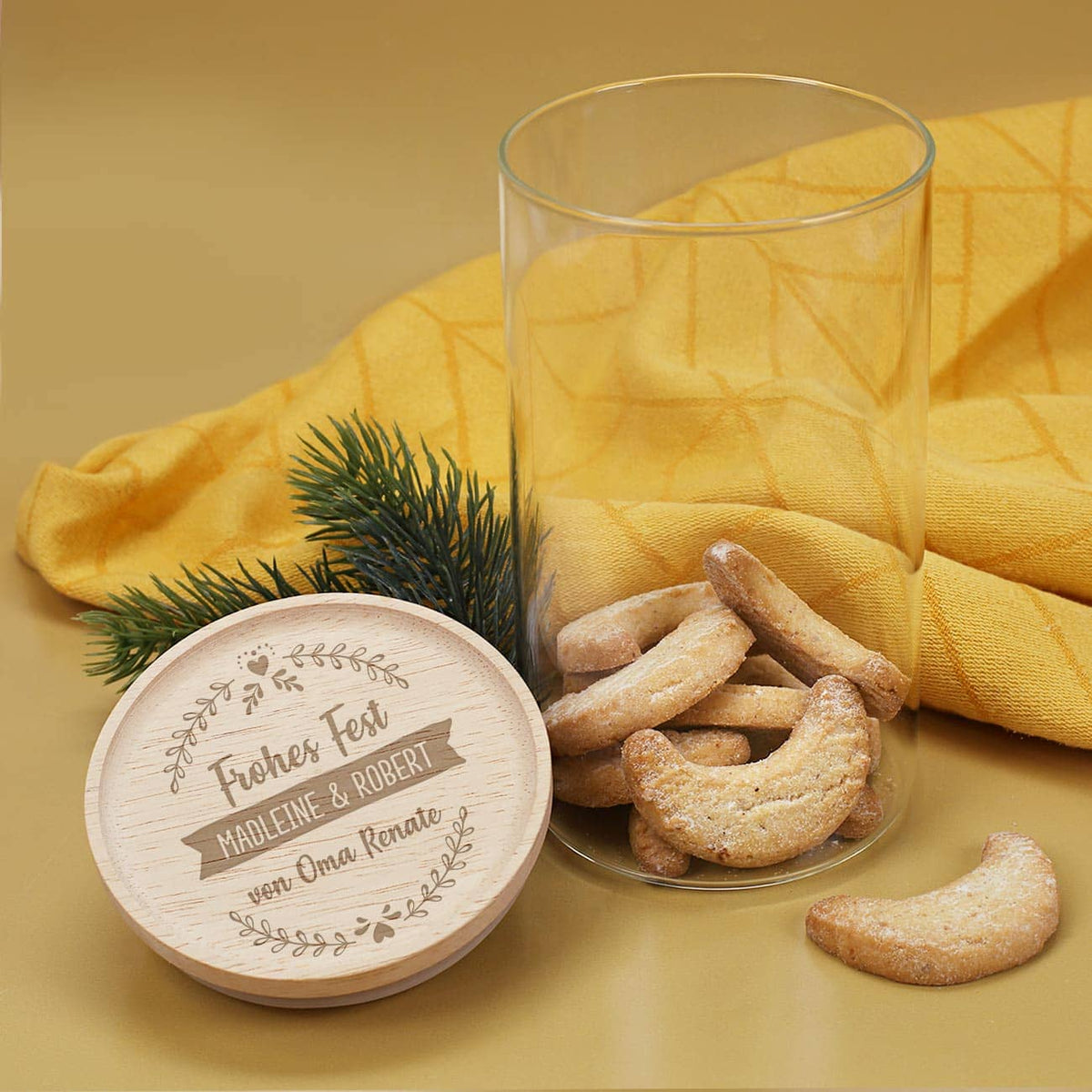 Vorratsglas mit Personalisierung als Geschenk zu jedem Anlass