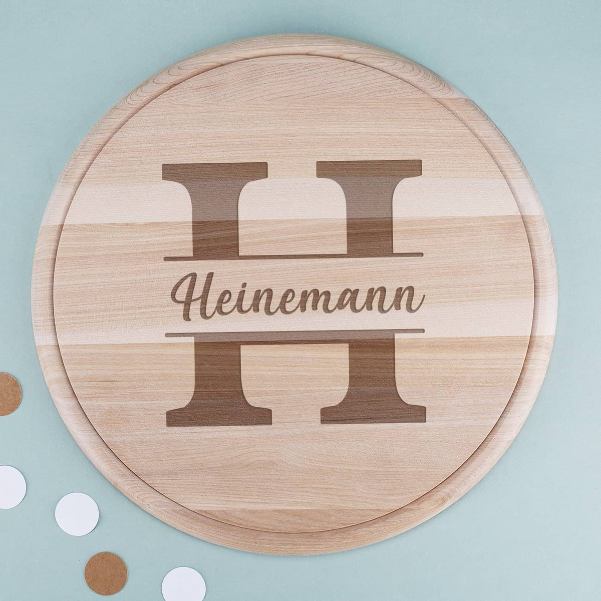 Holzbrettchen mit Ihrem Wunschnamen