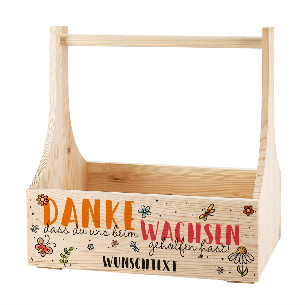 Holzkiste als Dankeschön für Erzieher