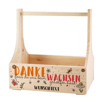 Holzkiste als Dankeschön für Erzieher