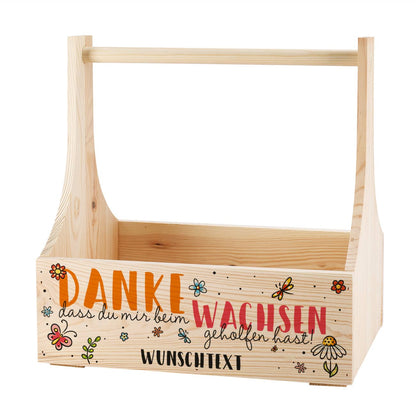 Holzkiste als Dankeschön für Erzieher