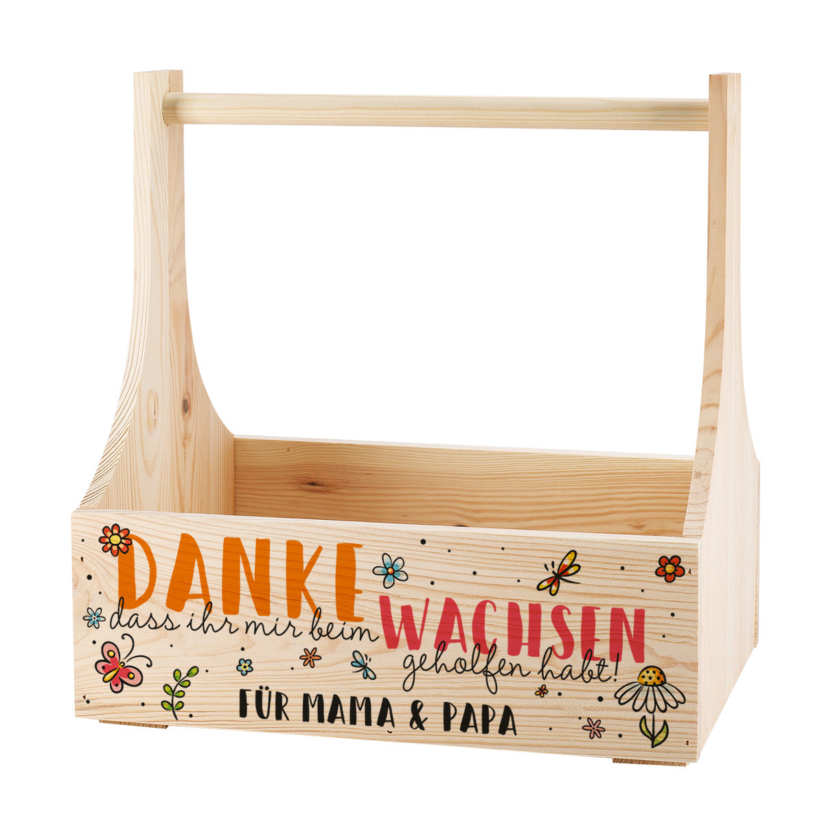 Holzkiste als Dankeschön für Erzieher