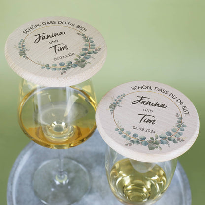 Gastgeschenk zur Hochzeit - Glasabdeckung