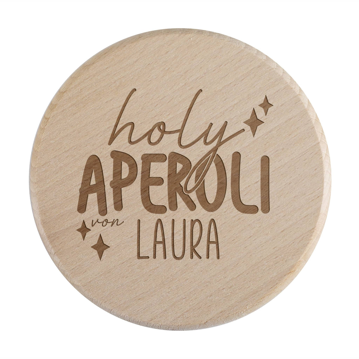 Aperol Glasabdeckung mit Namensgravur