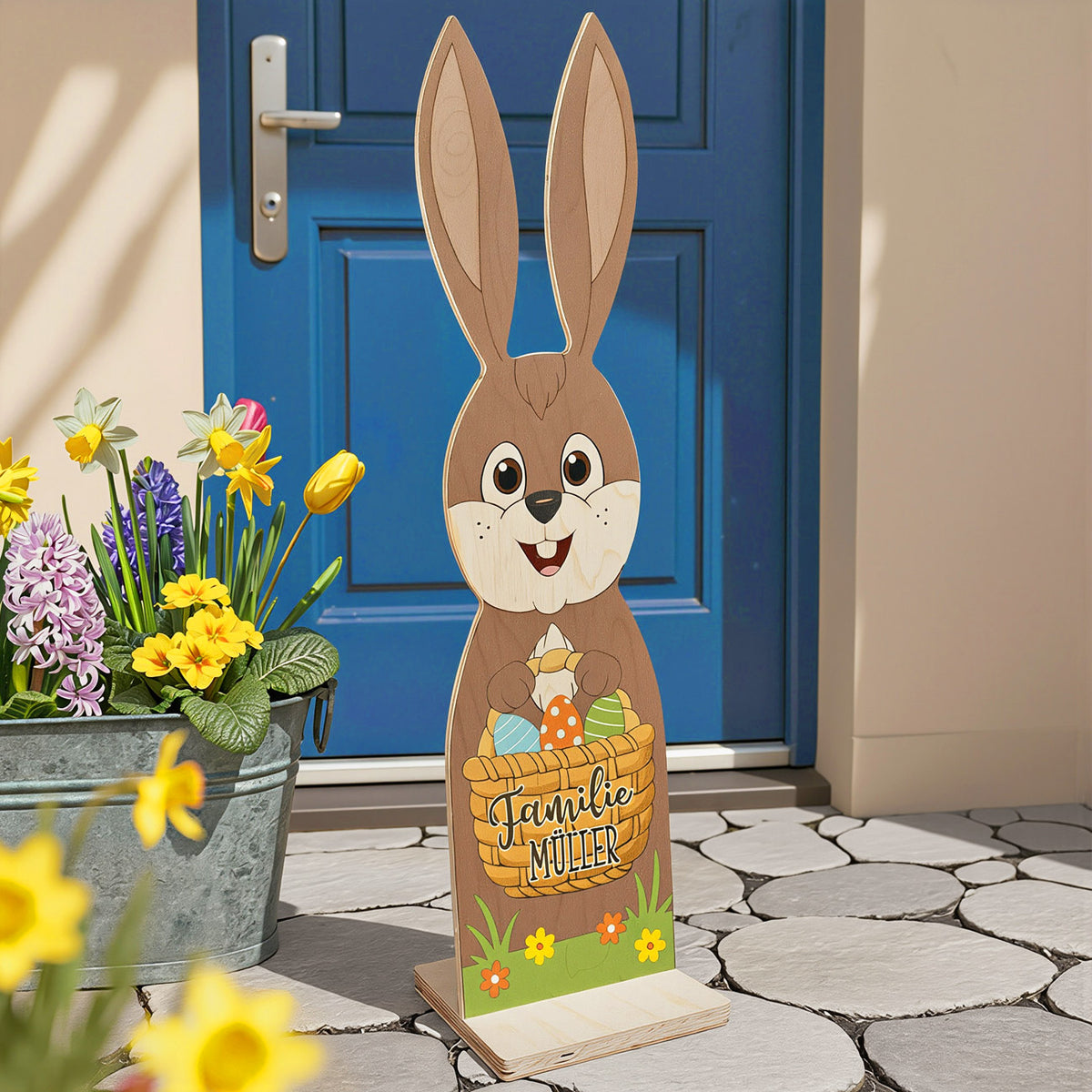 Dekoration zu Ostern mit Ihrem Familiennamen