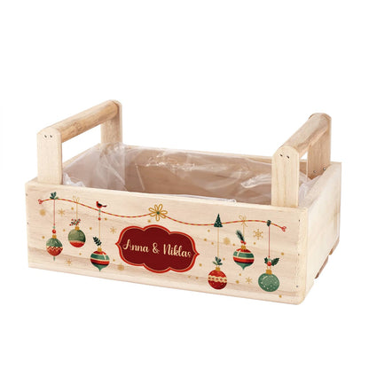 Weihnachtliche Dekoration mit persönlichem Aufdruck