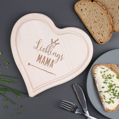 Frühstücksbrett "Lieblings..." mit Ihrem Wunschtext graviert