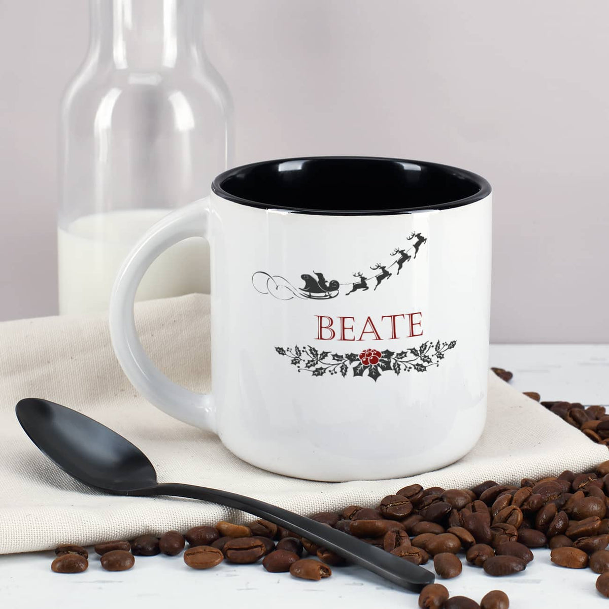 Weihnachtstasse mit Name bedruckt