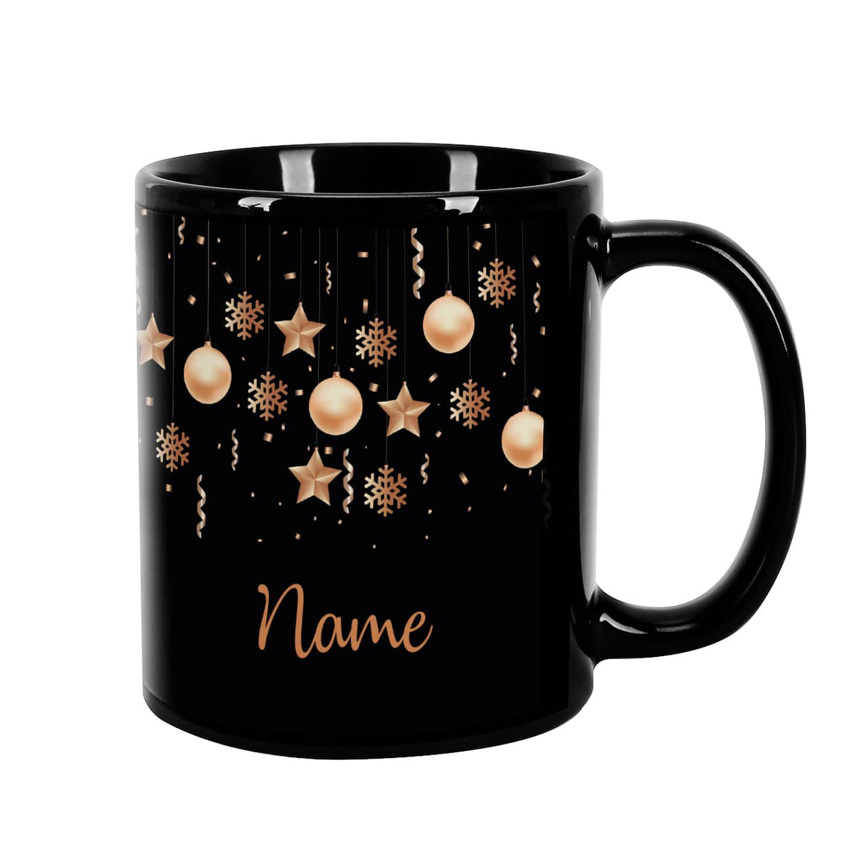 Tasse in Schwarz personalisiert mit Name nach Ihrem Wunsch