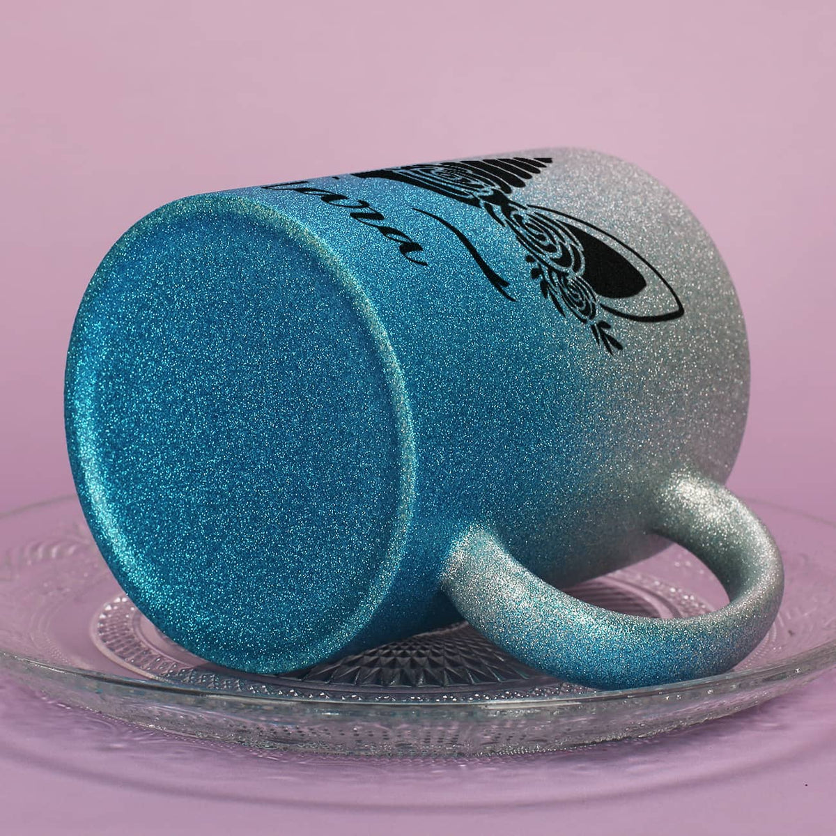 Einhorn - Glitzertasse mit Name