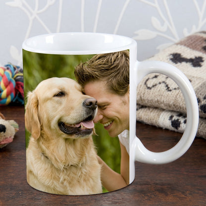Personalisierbare Foto-Tasse mit vollflächigem Foto bedruckt
