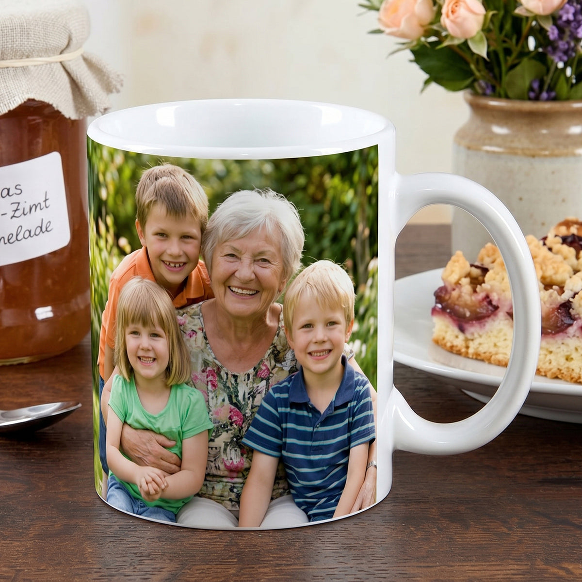 Foto-Tasse für Oma mit vollflächigem Fotodruck
