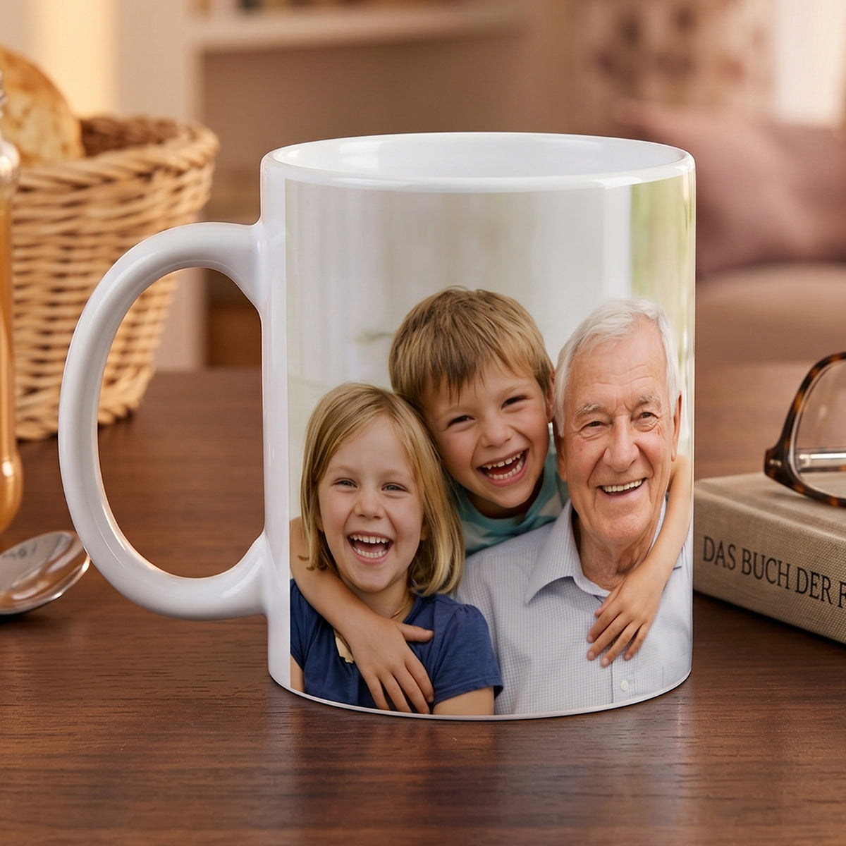 Personalisierte Foto-Tasse mit vollflächigem Fotodruck