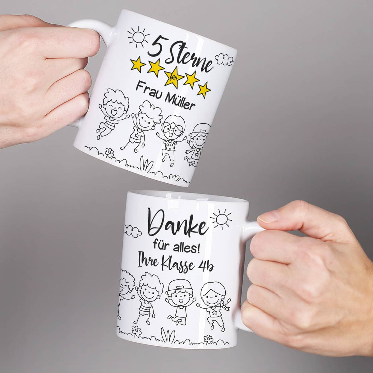 5 Sterne Tasse als Abschiedsgeschenk für Lehrer & Erzieher