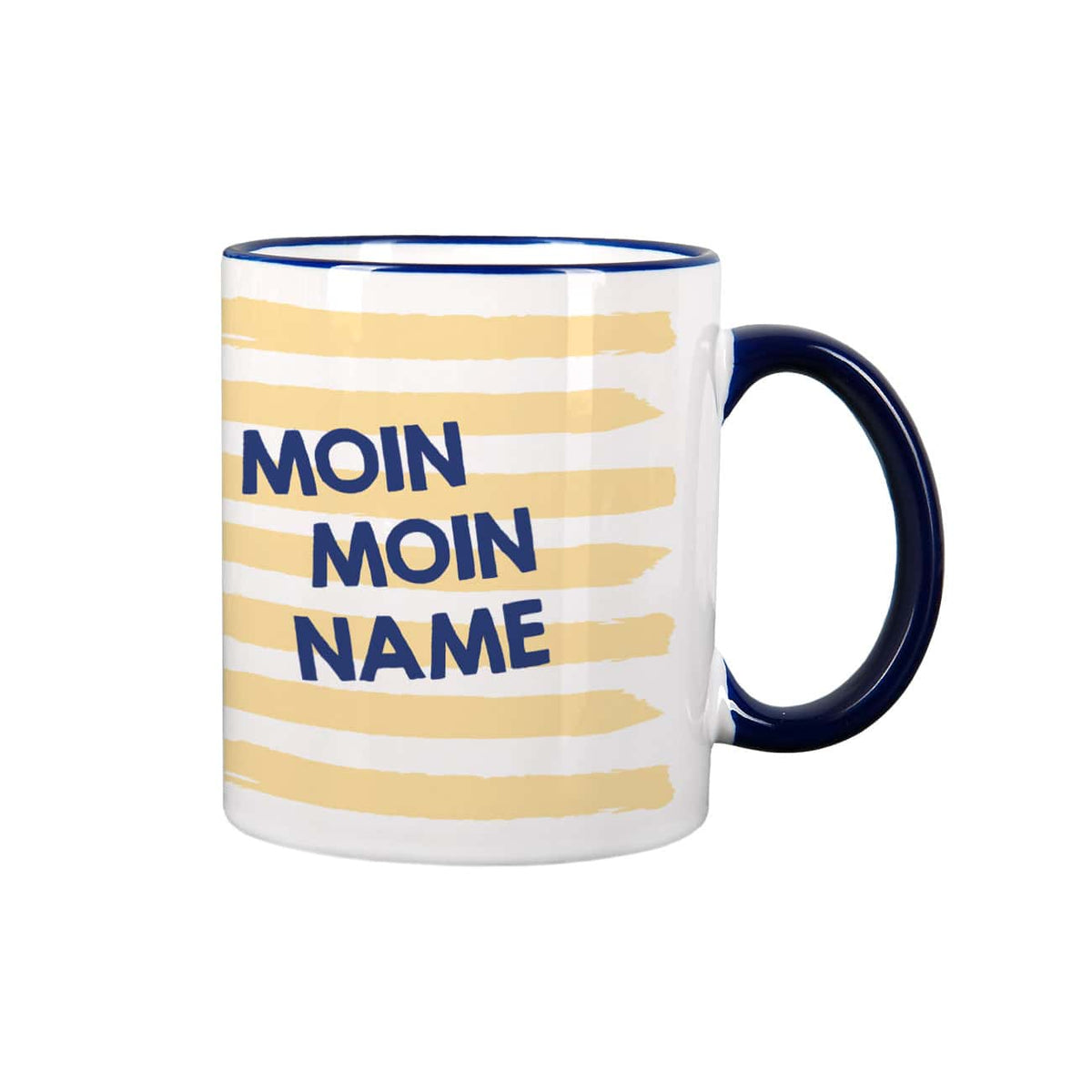 Tasse mit Ihrem Wunschnamen und lustiger Möwe