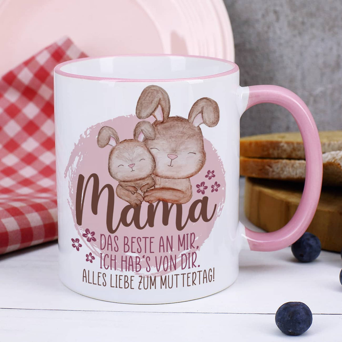 Tasse zum Muttertag mit Text personalisiert
