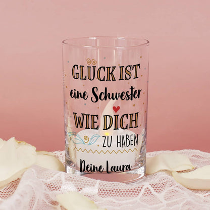 Personalisiertes kleines Windlicht als Dankeschön