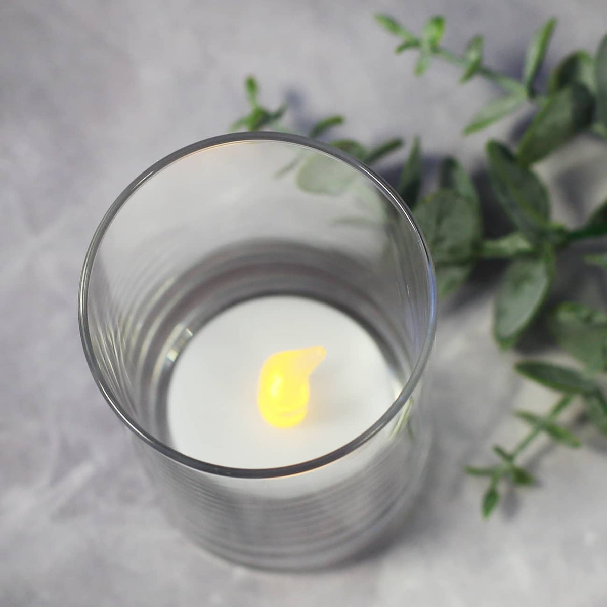 Bedrucktes Glückslicht aus Glas