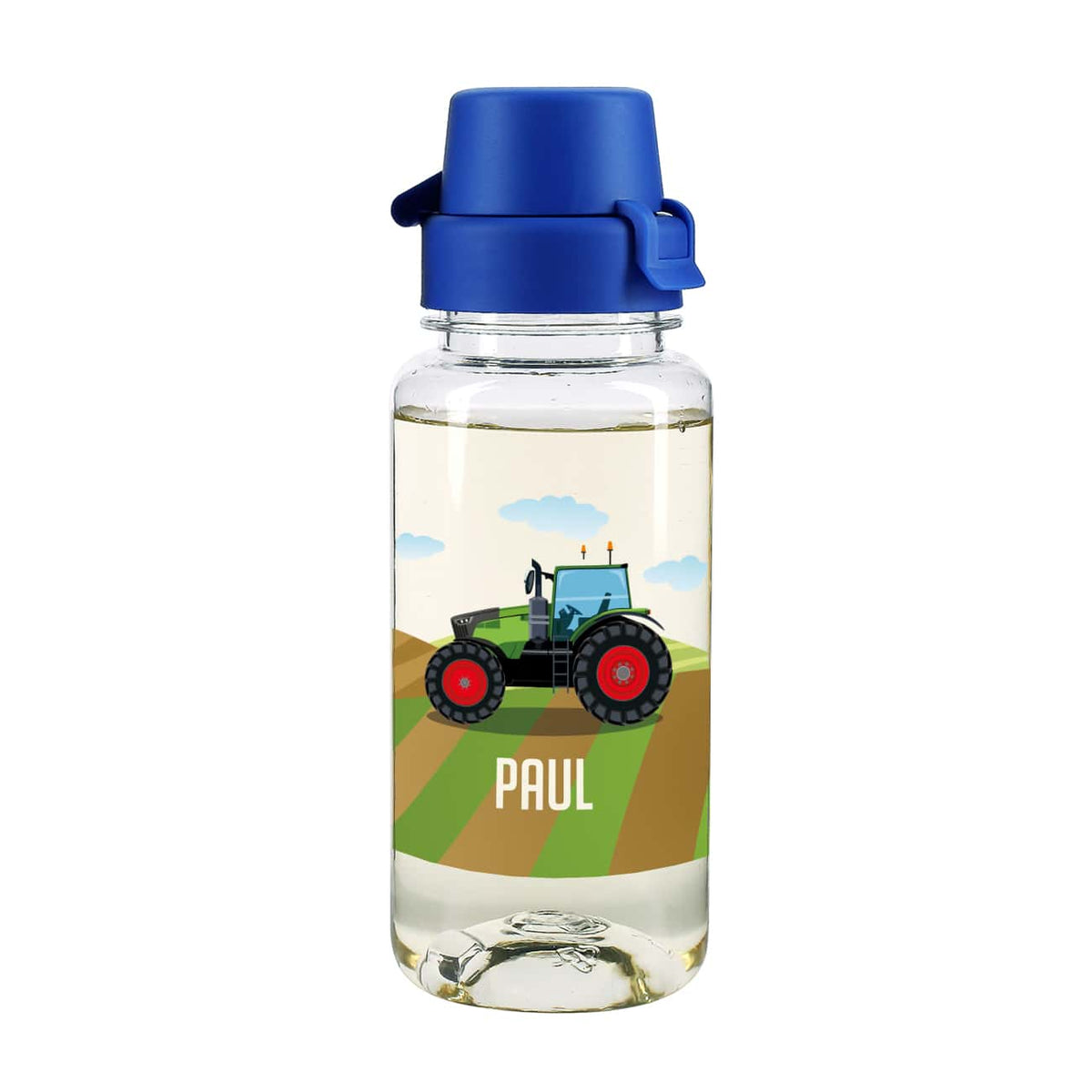 bedruckte Traktor- Trinkflasche mit Name 0,4 L