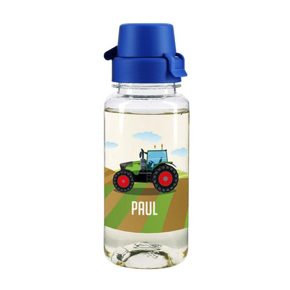 bedruckte Traktor- Trinkflasche mit Name 0,4 L