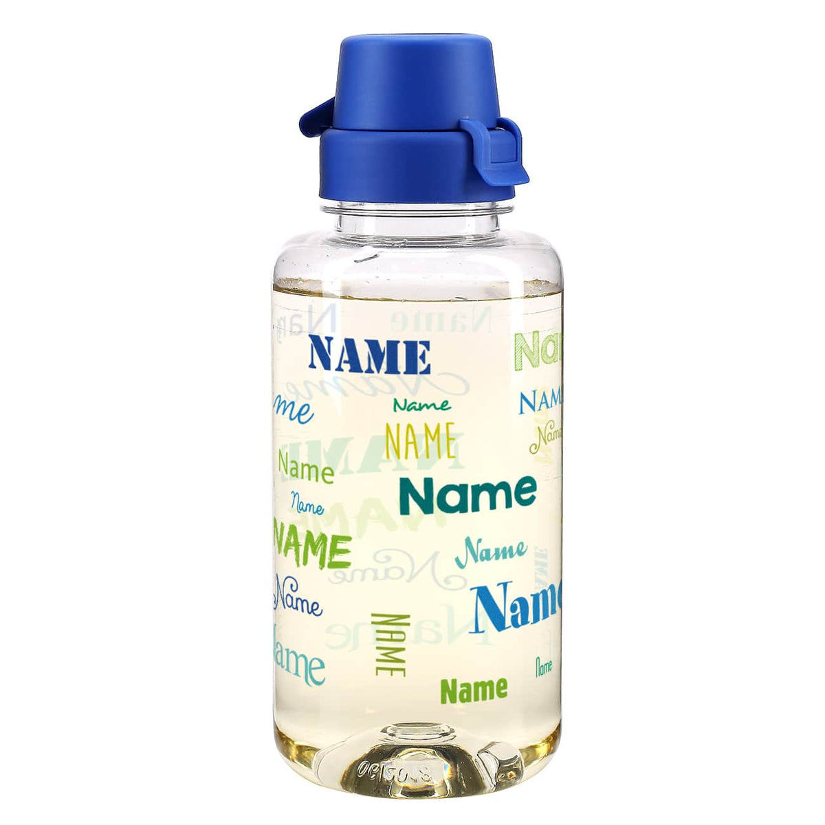 Trinkflasche mit Name in verschiedenen Farben und Schriftarten, 0,7 L
