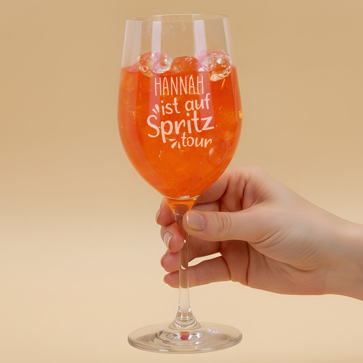 Graviertes Aperolglas