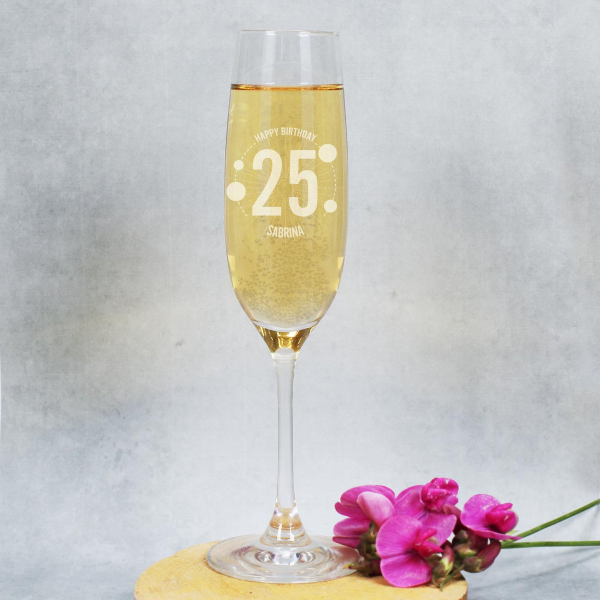 Sektglas von Leonardo zum Geburtstag mit Gravur 