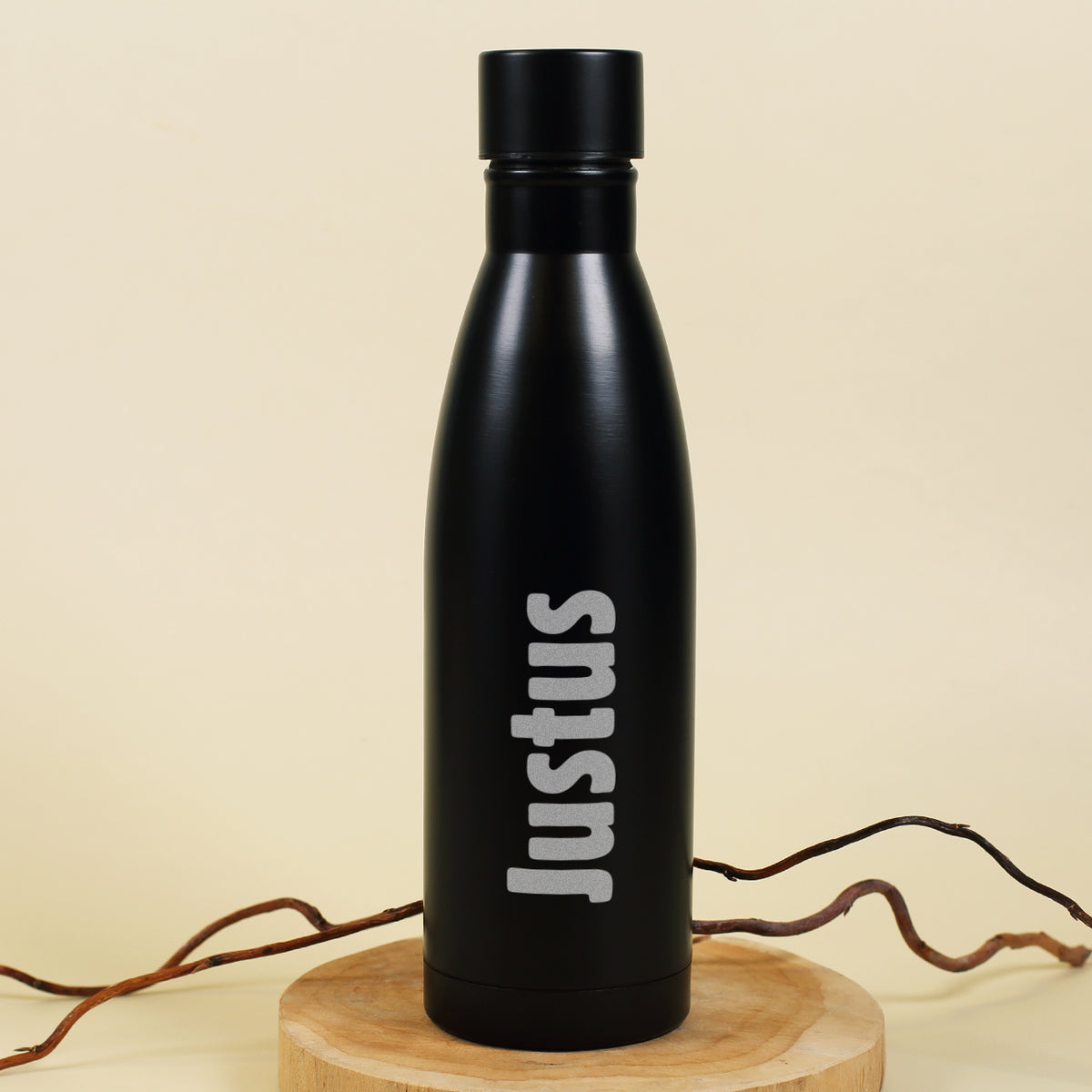 Thermosflasche in zwei Farben mit Ihrem Wunschnamen