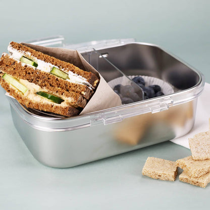 Brotdose aus Metall mit Drachenmotiv und Wunschname bedruckt