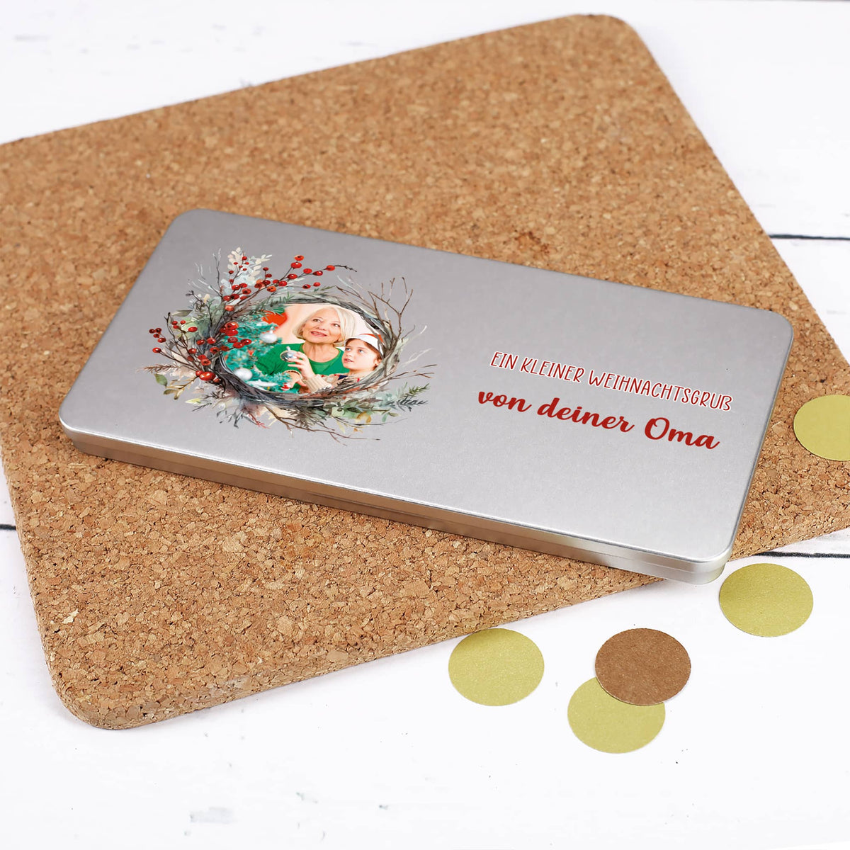 Originelle Geschenkverpackung mit Foto & Text personalisiert