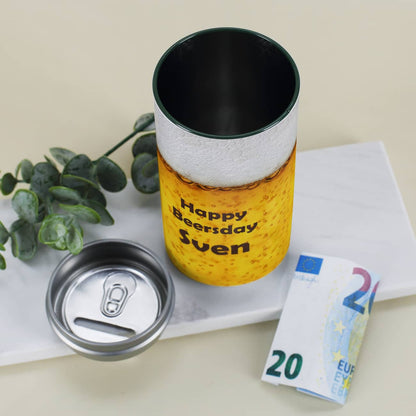 Bierkasse mit Wunschtext