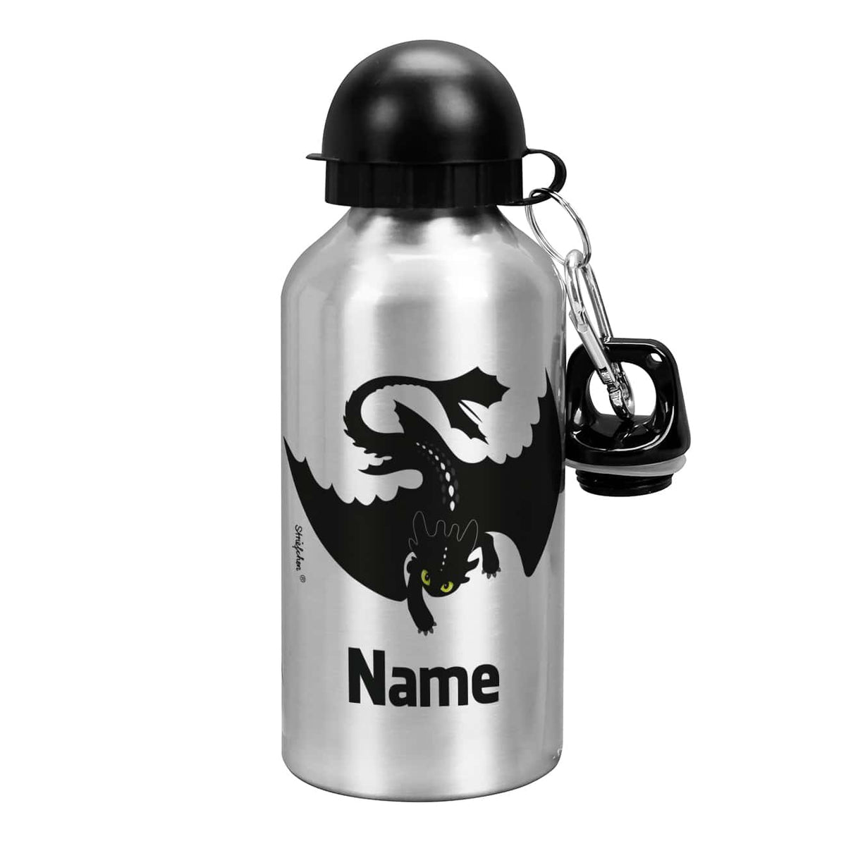 Trinkflasche mit Drache und Name
