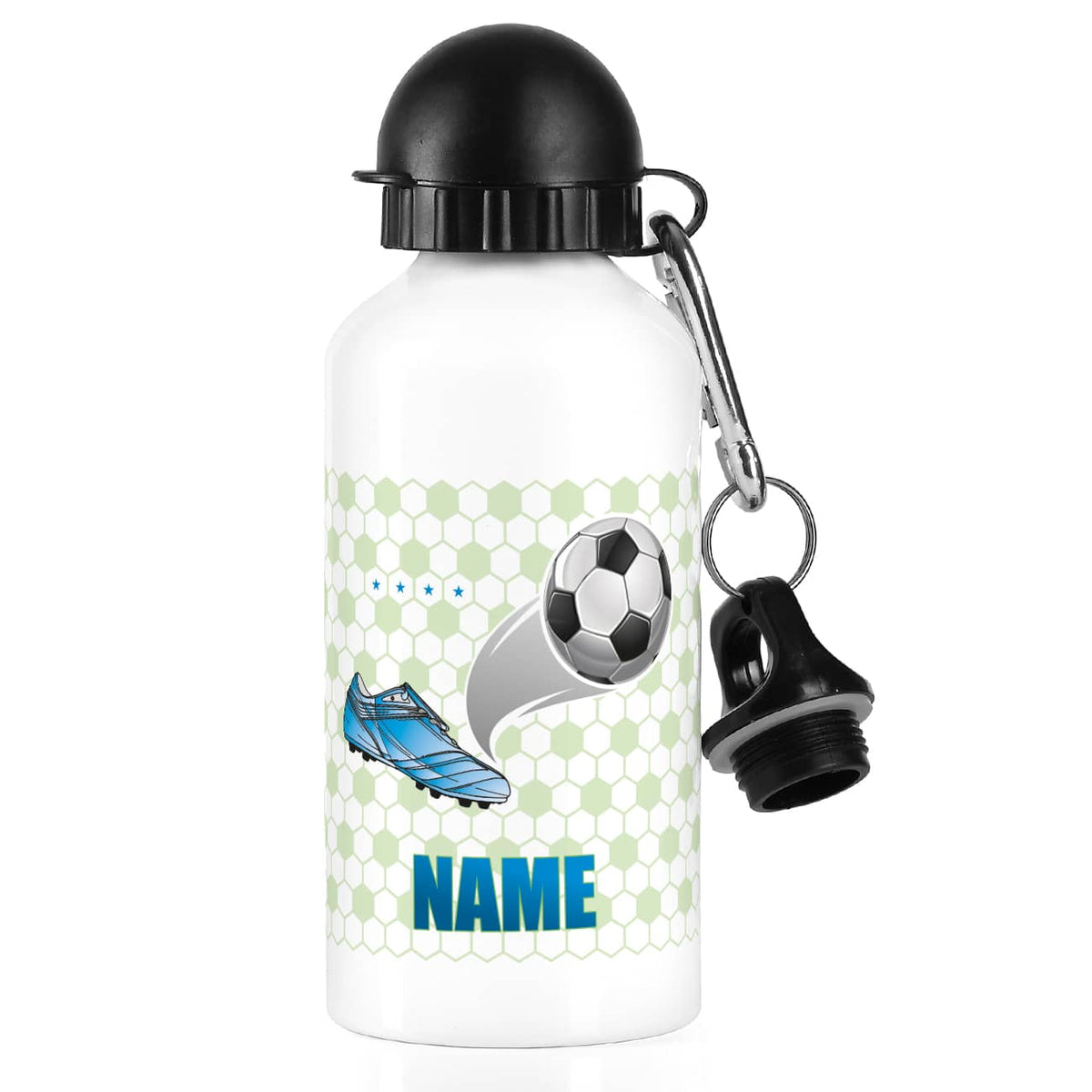 Trinkflasche im Fußball-Design