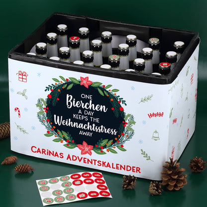One Bierchen a day... DIY Adventskalender Set für Bierkästen