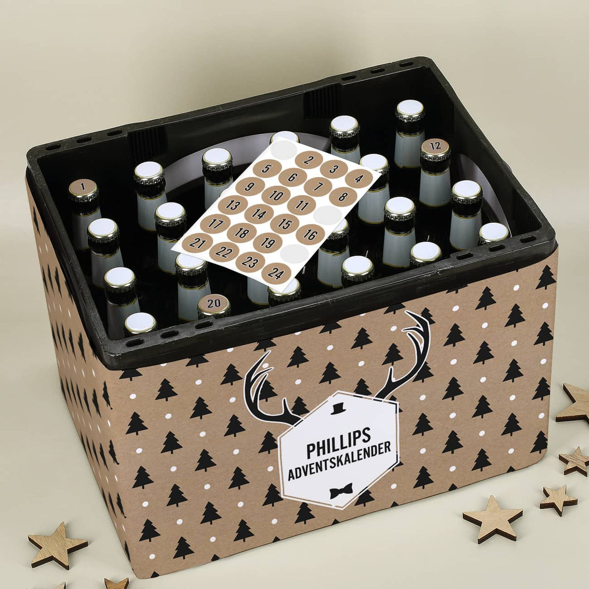 DIY Adventskalender Set für Ihren Bierkasten