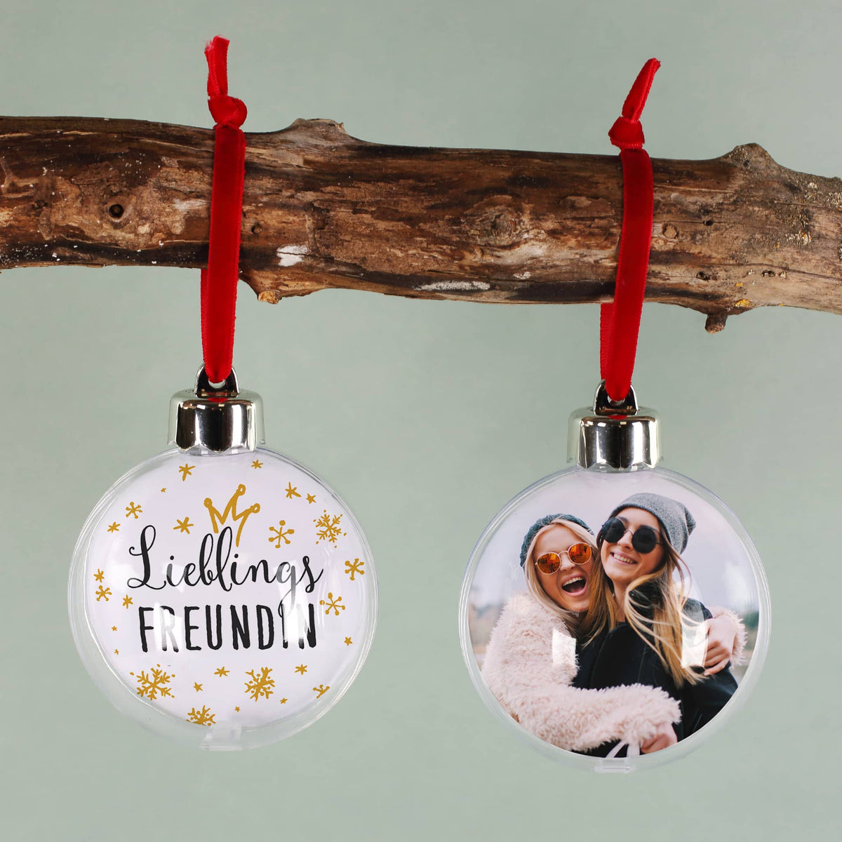 Weihnachtskugel für die beste Freundin