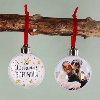 Weihnachtskugel für die beste Freundin