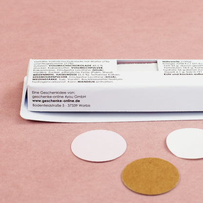 Verpackung mit sichtbaren Nährwertangaben und Innenansicht