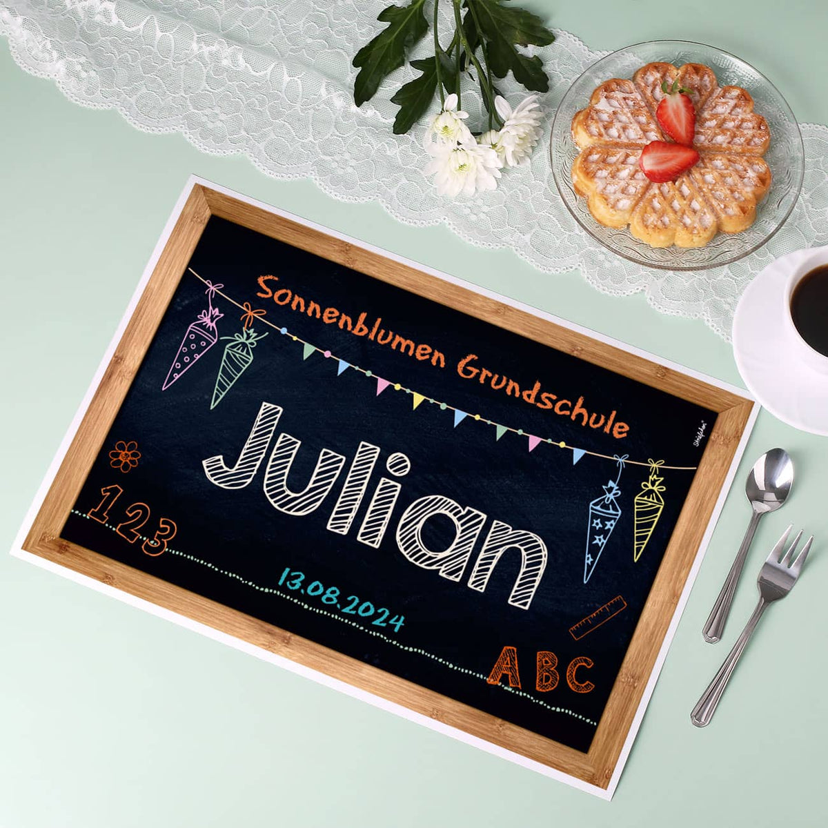 Bedrucktes Platzdeckchen mit Personalisierung 