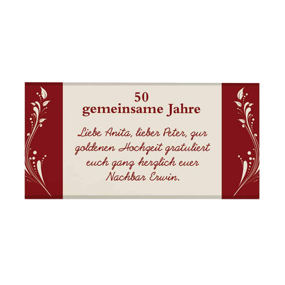 Schokolade zur Goldhochzeit 