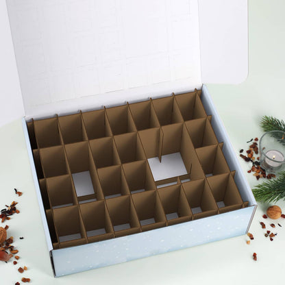 Adventskalender zum selbst befüllen mit Waldtier-Motiv - Innenansicht