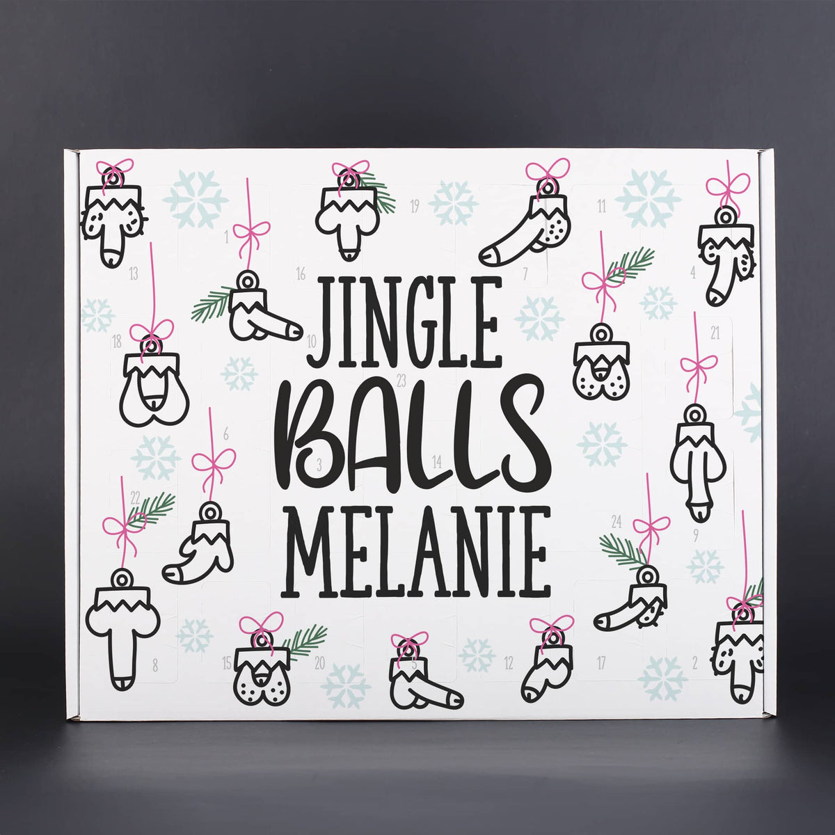 Jingle Balls Motiv mit Name nach Wunsch personalisiert