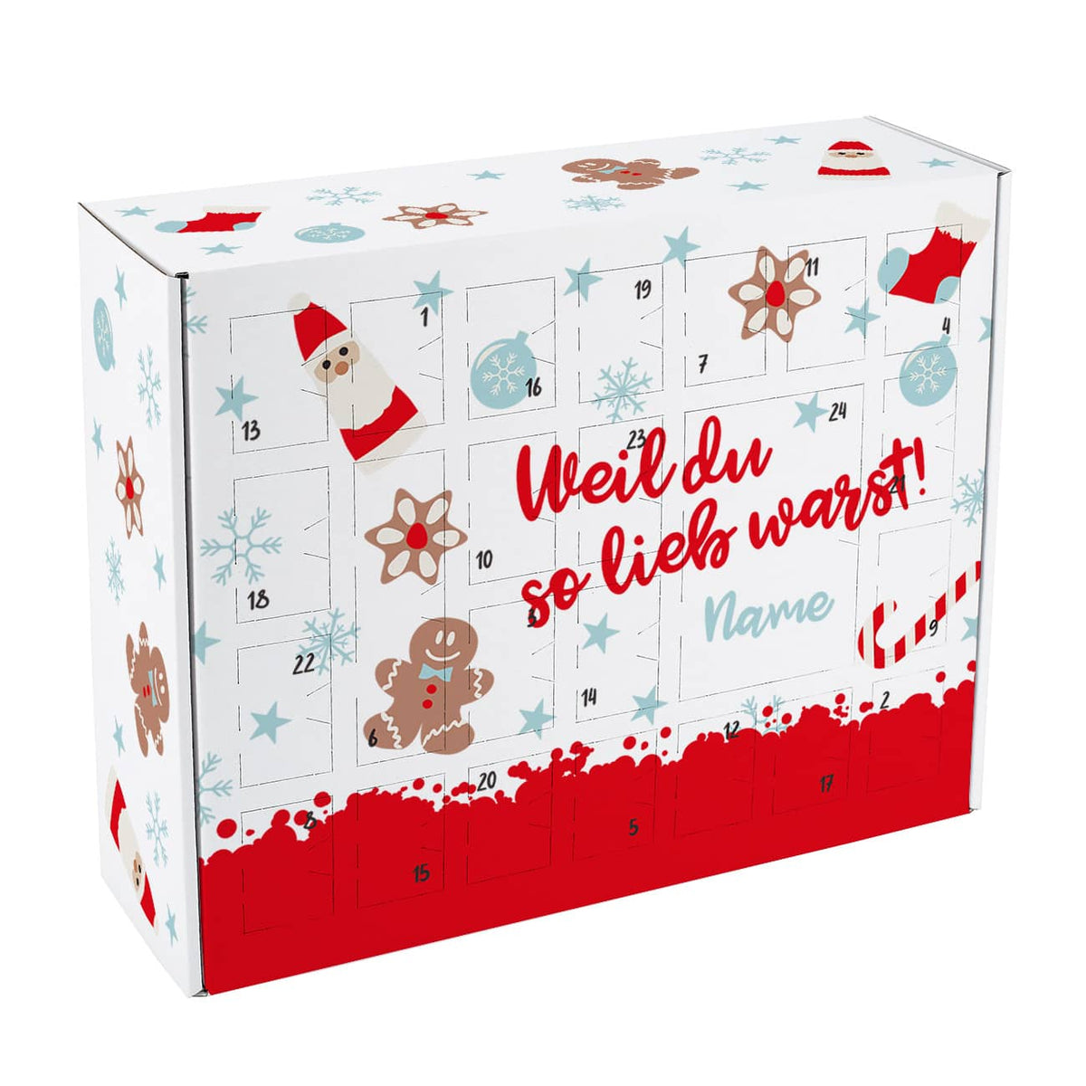 Weil du so lieb warst - Adventskalender zum selber Füllen