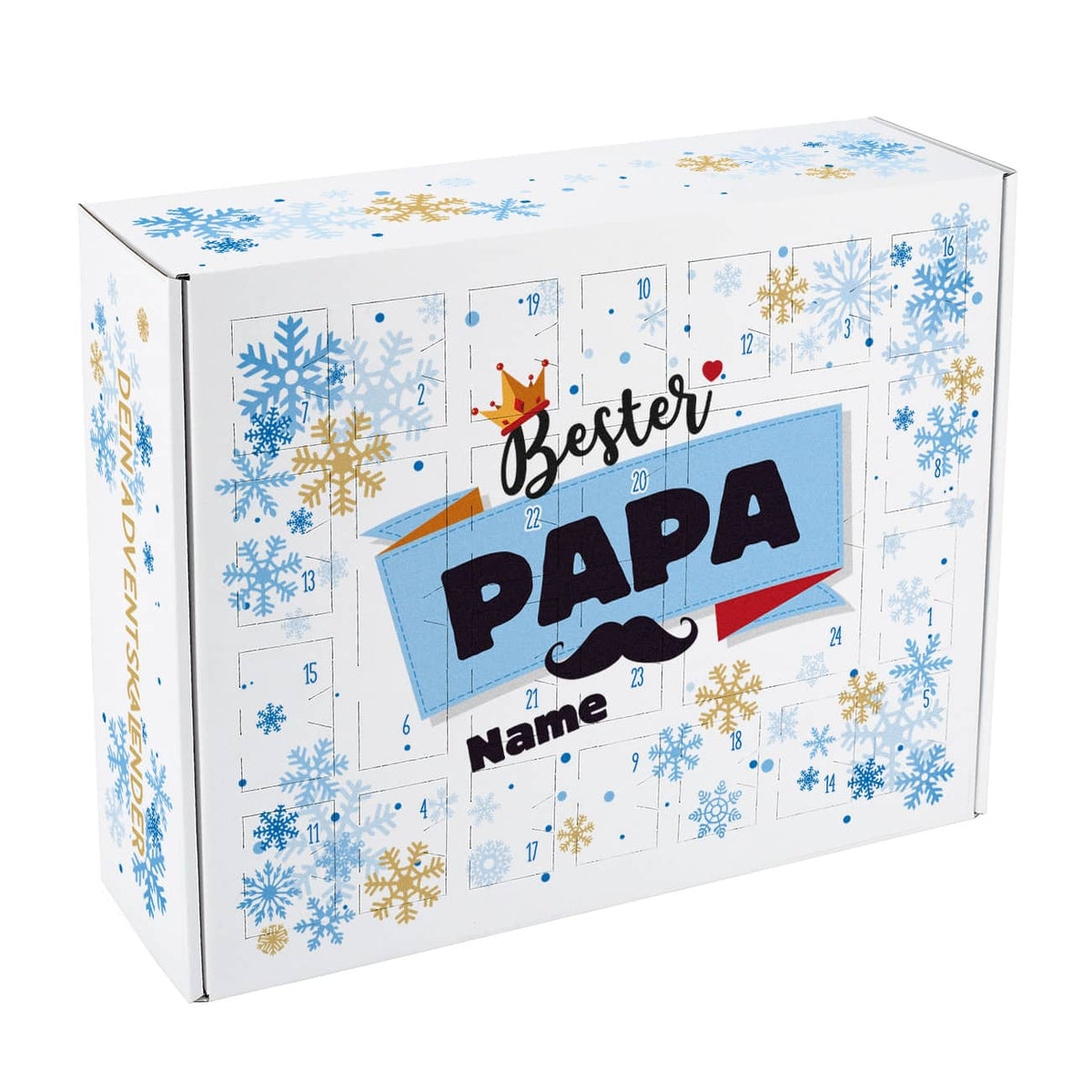 Bester Papa - Adventskalender mit Name 