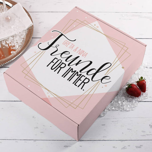 XL-Geschenkbox "Freunde für immer" mit Ihren Wunschnamen