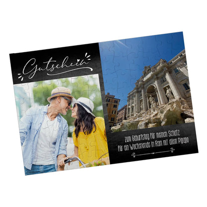 Gutscheingeschenk Fotopuzzle mit Ihrem Text